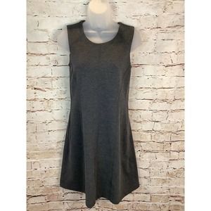 Willi Smith Womens Knit Dress Size 0 Charcoal Grey Work Shift Sleeveless D